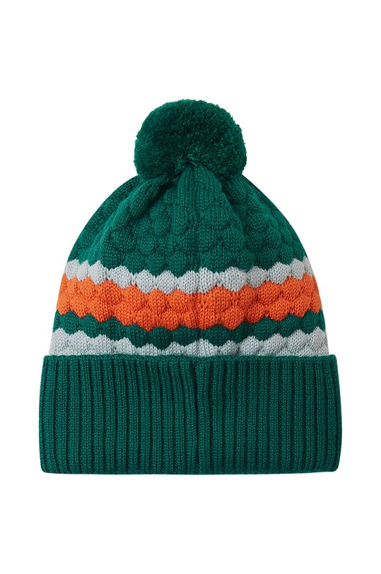 Chłopiec Reima czapka wełniana dziecięca Pampula 5300234A.9BYH zielony