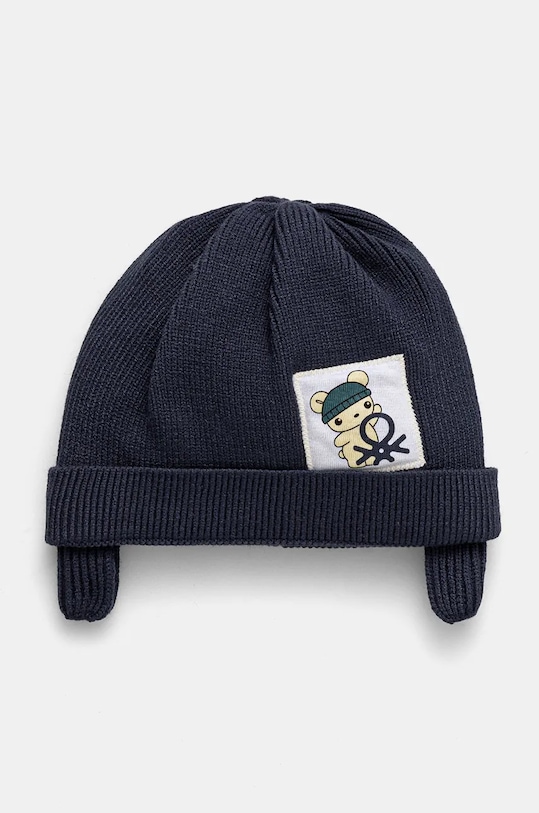 United Colors of Benetton caciula copii imprimeu albastru 60LQAA00T.W.Seasonal