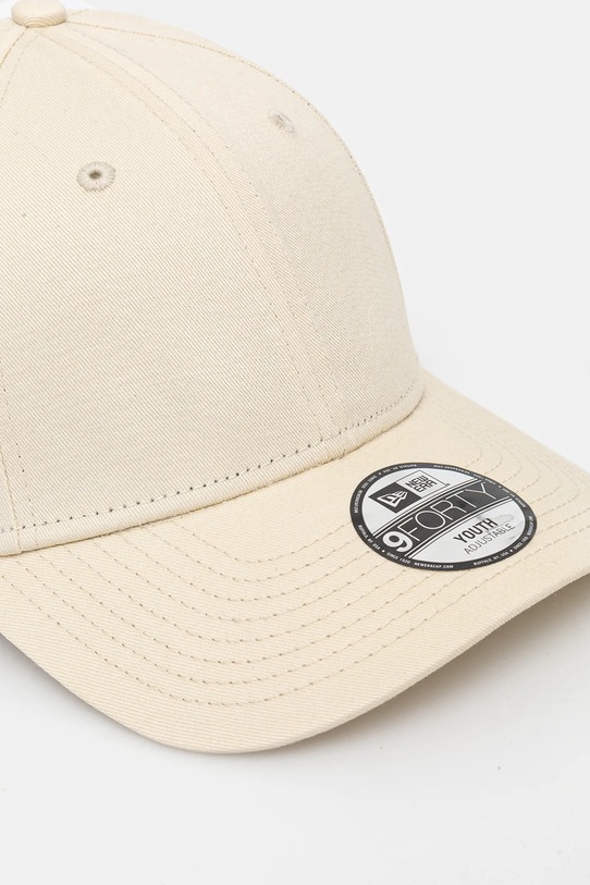 New Era cappello con visiera in cotone bambini NEW ERA 60565592 beige AW24