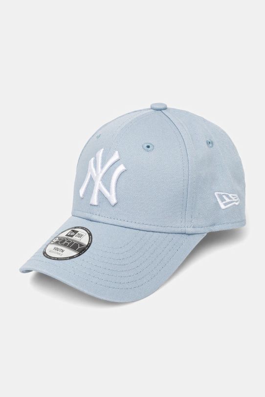 Дитяча бавовняна кепка New Era NEW YORK YANKEES аплікація блакитний 60565570.54.55