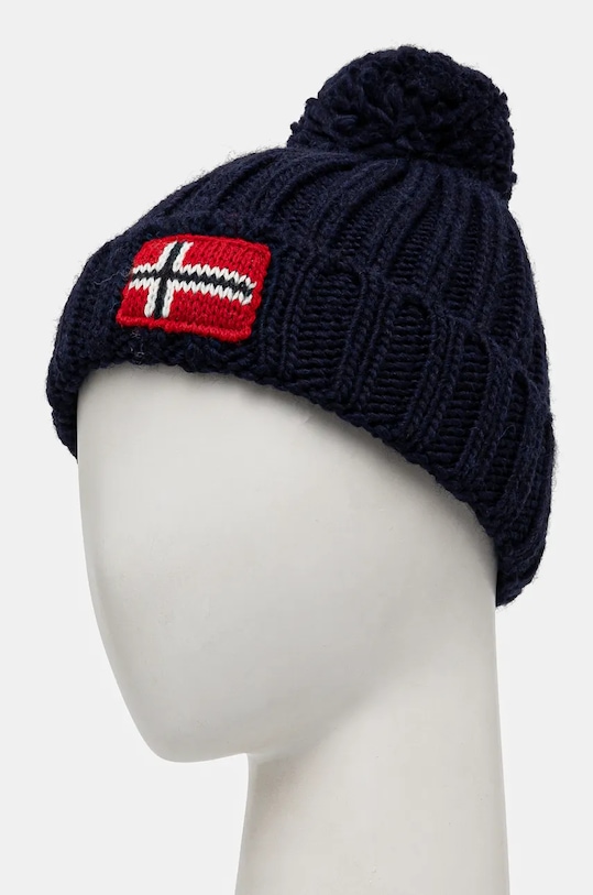 Детская шапка с примесью шерсти Napapijri SEMIURY 6 NP0A4GMH1761 тёмно-синий AW24