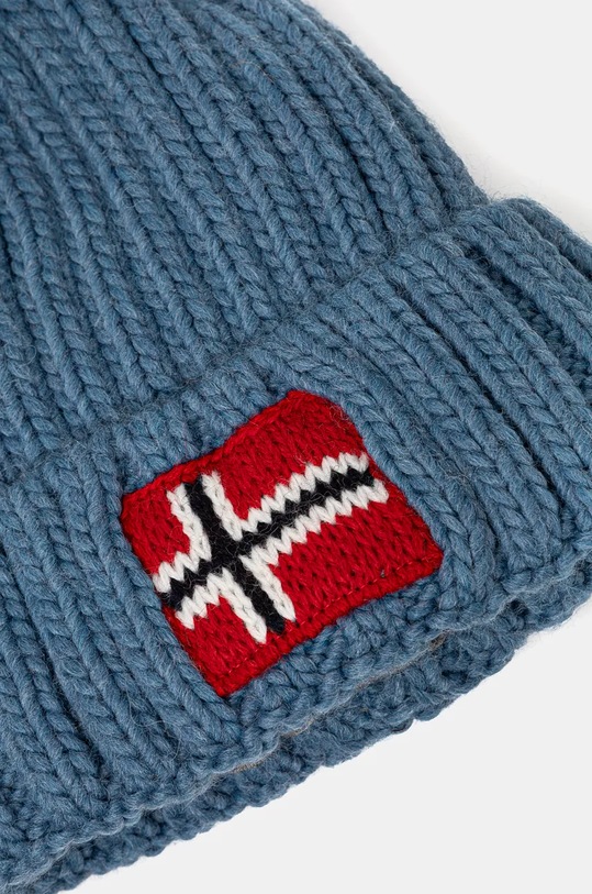 Chłopiec Napapijri czapka z domieszką wełny SEMIURY 6 NP0A4GMHB2P1 niebieski