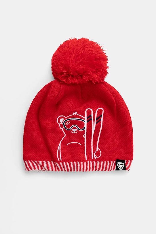 Detská čiapka Rossignol WILL nášivka červená RLMYH03U