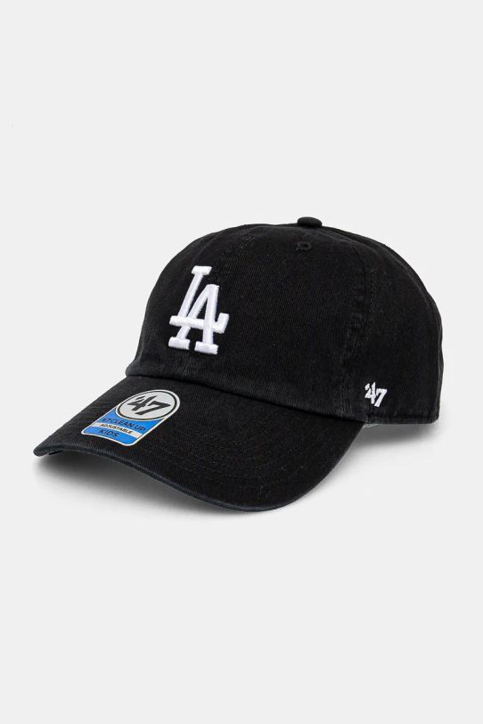 Detská bavlnená šiltovka 47 brand MLB Los Angeles Dodgers bavlna čierna B.RGW12GWS.BKJ.KIDS