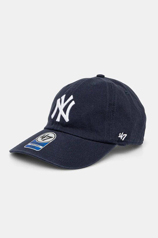 Pamučna kapa sa šiltom za bebe 47 brand MLB New York Yankees natpis mornarsko plava B.RGW17GWS.NY.KIDS