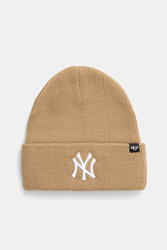 47 brand czapka dziecięca MLB New York Yankees Haymaker aplikacja beżowy B.HYMKR17ACE.KHK.KIDS