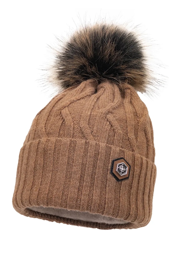 Детская шапка с примесью шерсти Jamiks с добавлением шерсти бежевый LENNERT.II.Na.gl.JZH563