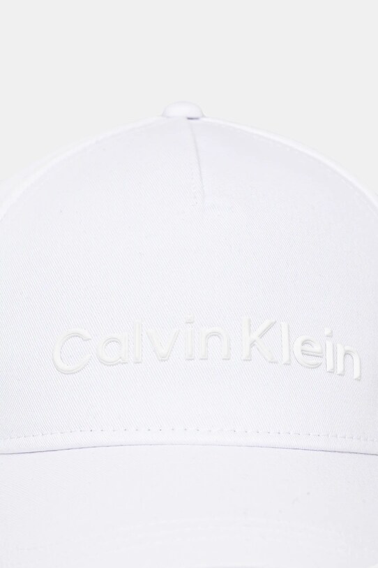 Calvin Klein șapcă de baseball din bumbac K50K511987 alb SS25