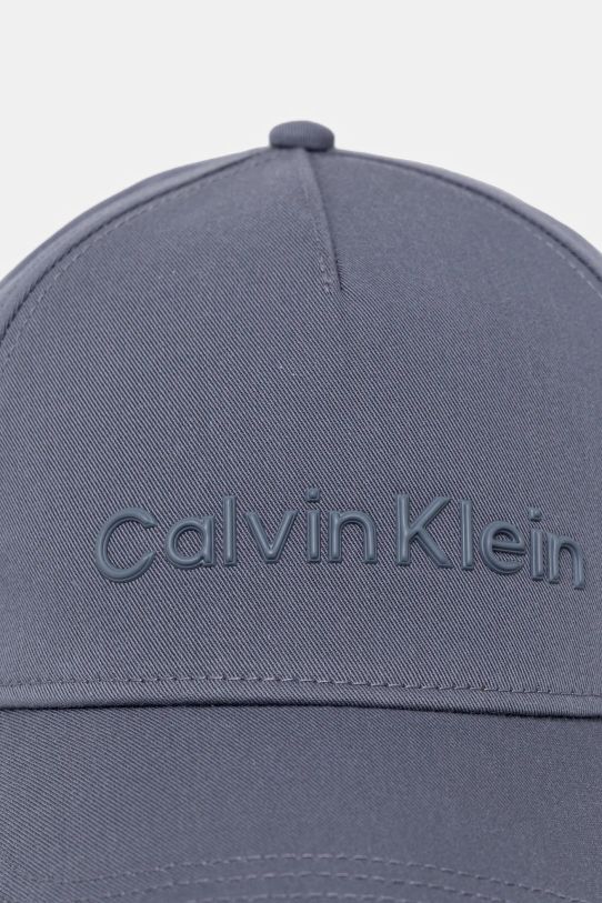 Pamučna kapa sa šiltom Calvin Klein K50K511987 plava SS25