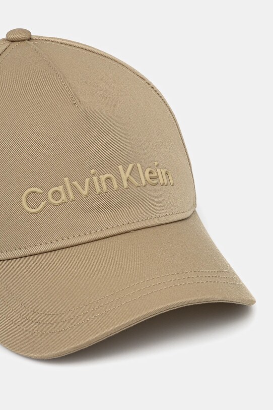 Calvin Klein șapcă de baseball din bumbac K50K511987 verde SS25