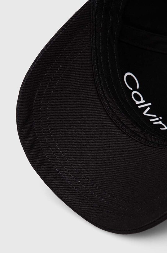 Бавовняна бейсболка Calvin Klein чорний K50K511987