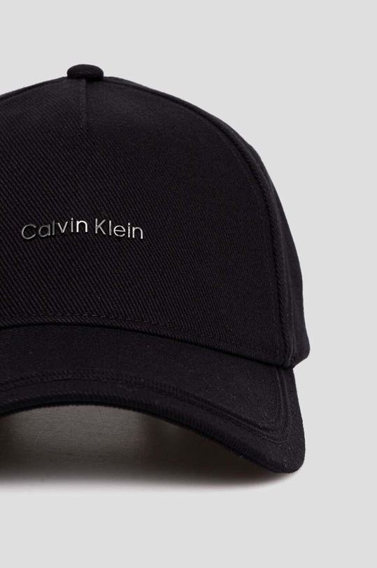 Bavlnená šiltovka Calvin Klein K50K511999 čierna AW24