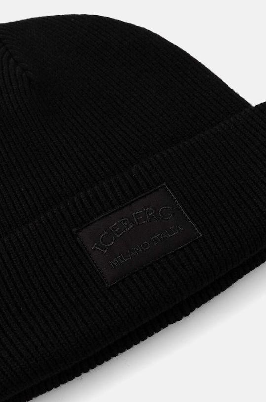 Iceberg czapka wełniana 3040.9005 czarny AA00