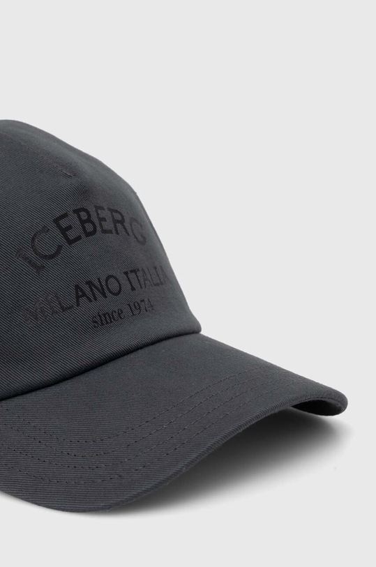 Bavlněná baseballová čepice Iceberg 7101.6950 šedá AW24