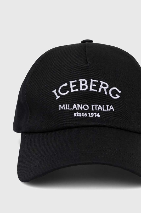 Bavlněná baseballová čepice Iceberg 7101.6950 černá AW24