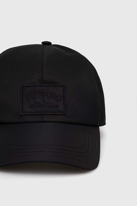 Iceberg czapka z daszkiem bawełniana 7105.6951 czarny AW24