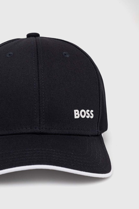 BOSS Green czapka z daszkiem bawełniana 50519219 granatowy SS25