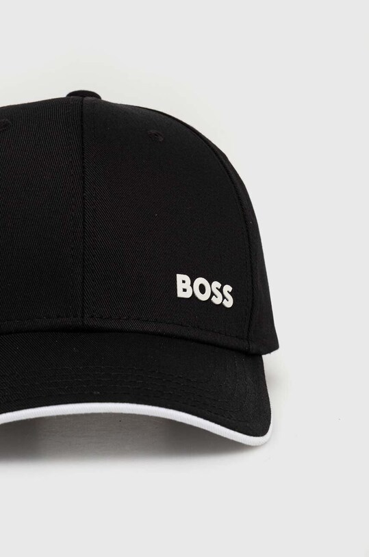 Хлопковая кепка Boss Green 50519219 чёрный SS25