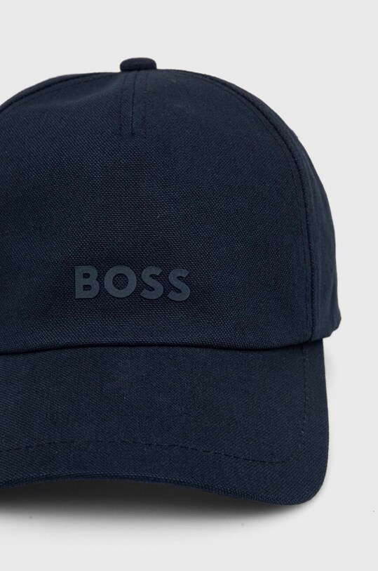BOSS Orange czapka z daszkiem bawełniana 50518788 granatowy AW24