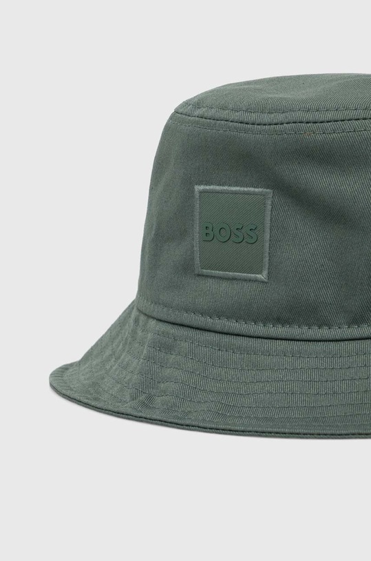BOSS Orange kapelusz bawełniany 50530215 zielony AW25