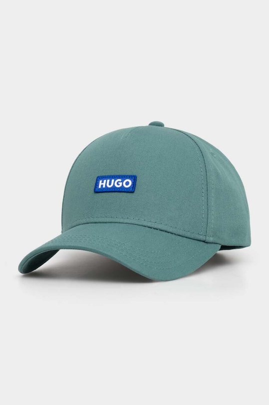 Bavlněná baseballová čepice Hugo Blue bavlna zelená 50522014