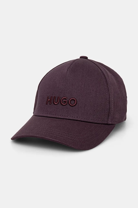 Bavlněná baseballová čepice HUGO bavlna fialová 50518901