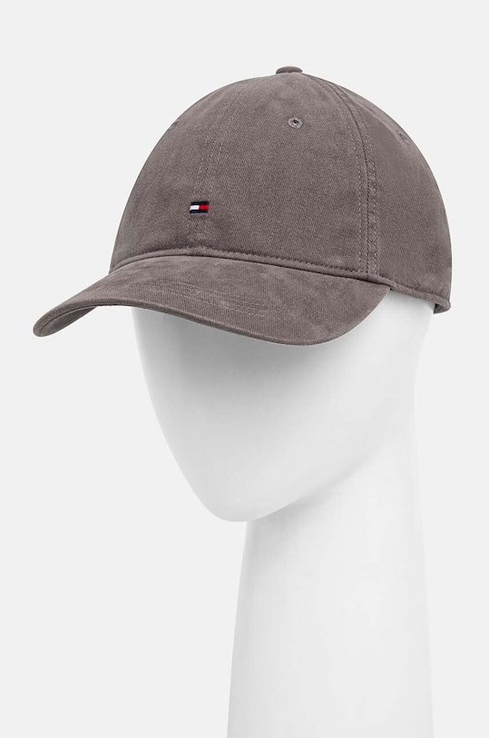 Бавовняна бейсболка Tommy Hilfiger бавовна сірий AM0AM12531