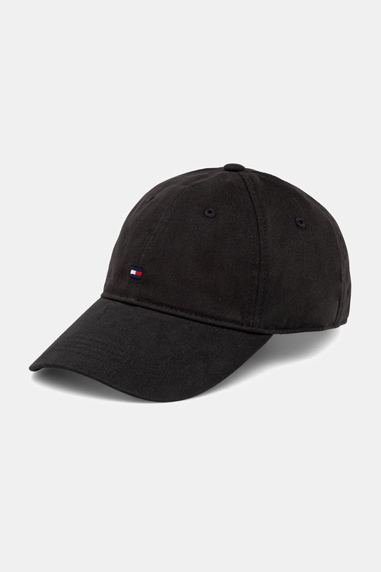 Tommy Hilfiger czapka z daszkiem bawełniana czarny AM0AM12531