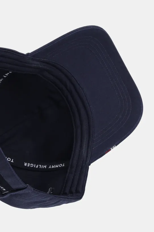 Tommy Hilfiger czapka z daszkiem bawełniana granatowy AM0AM12532