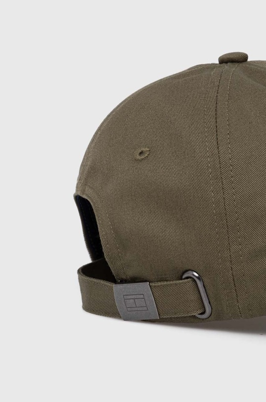 Akcesoria Tommy Hilfiger czapka z daszkiem bawełniana AM0AM12532 zielony