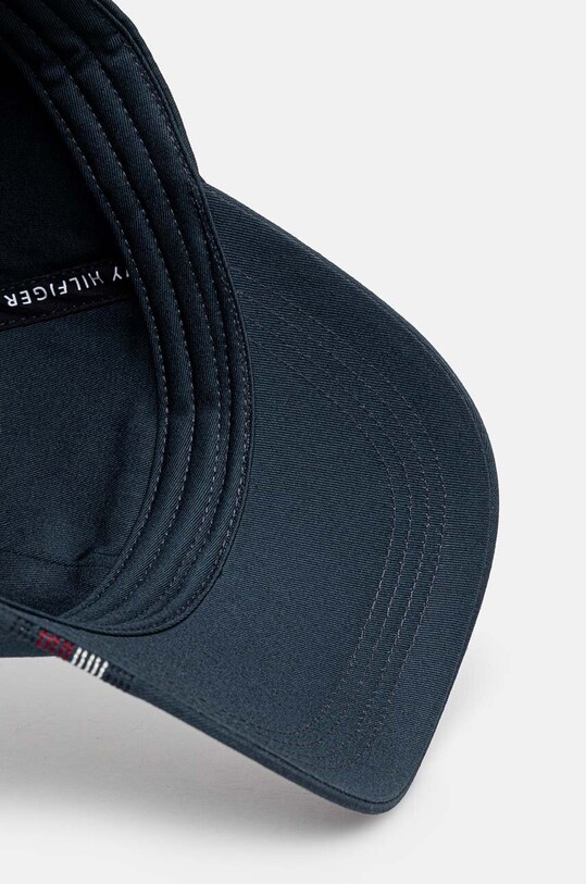 Tommy Hilfiger czapka z daszkiem bawełniana niebieski AM0AM12532