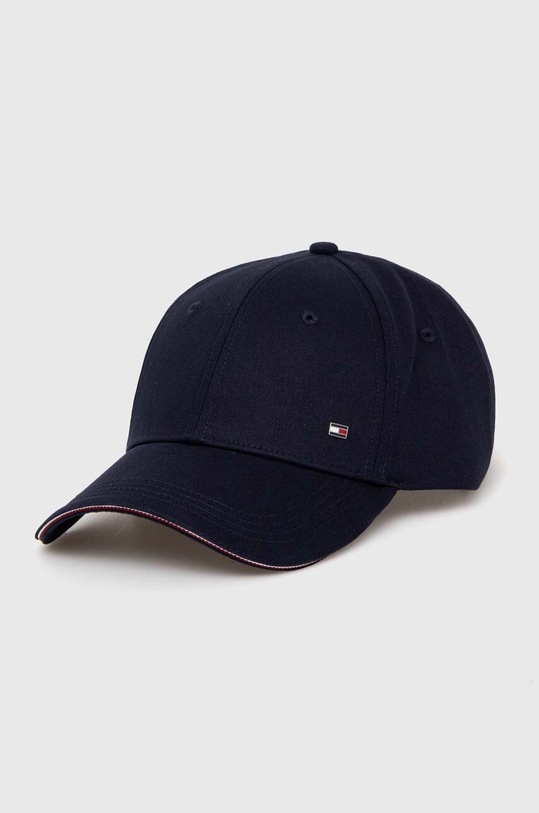 Tommy Hilfiger czapka z daszkiem bawełniana bawełna granatowy AM0AM12534