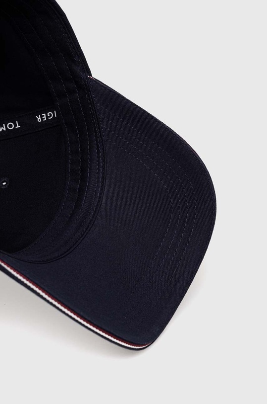Tommy Hilfiger czapka z daszkiem bawełniana granatowy AM0AM12534