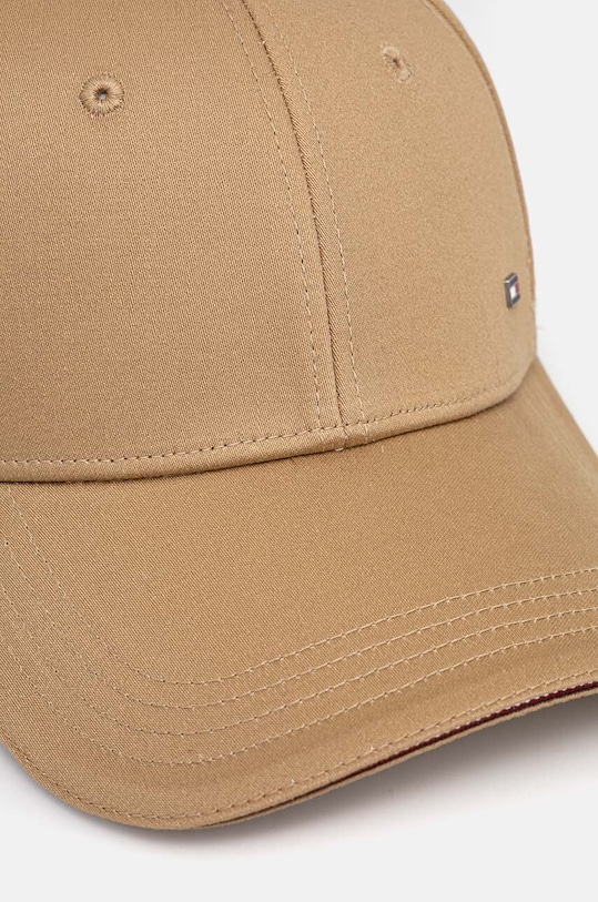 Tommy Hilfiger czapka z daszkiem bawełniana AM0AM12534 beżowy AW24