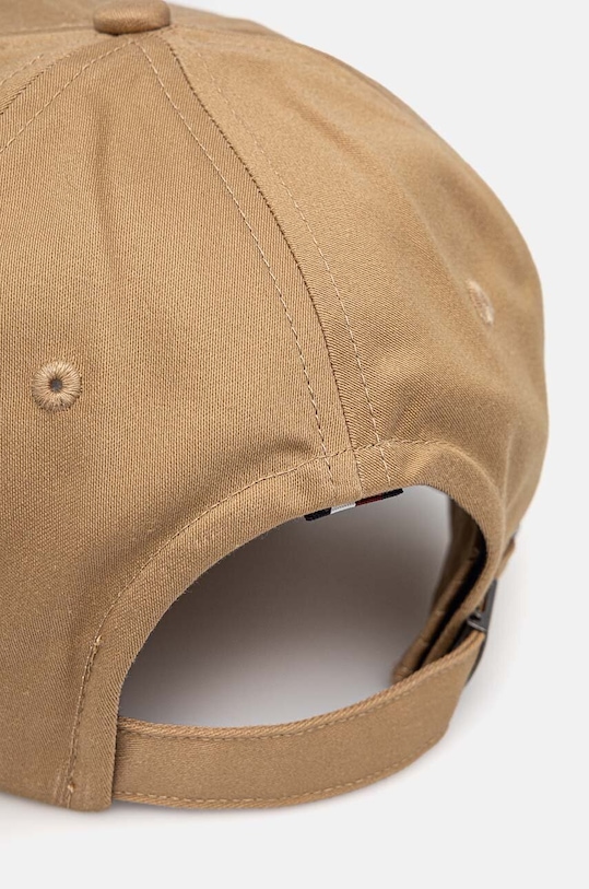 Akcesoria Tommy Hilfiger czapka z daszkiem bawełniana AM0AM12534 beżowy
