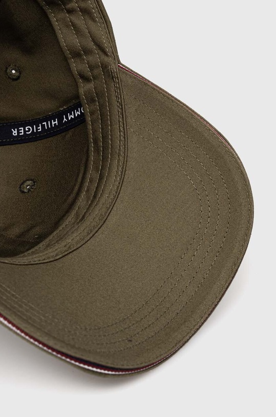 Tommy Hilfiger czapka z daszkiem bawełniana zielony AM0AM12534