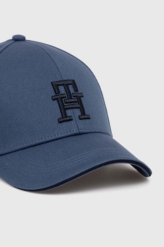 Βαμβακερό καπέλο του μπέιζμπολ Tommy Hilfiger AM0AM12541 σκούρο μπλε AW24