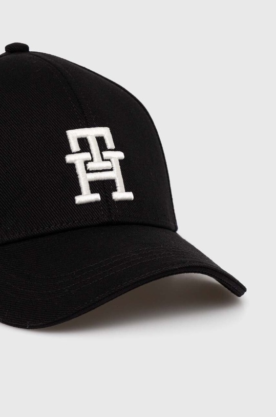 Tommy Hilfiger czapka z daszkiem bawełniana AM0AM12541 czarny AW24