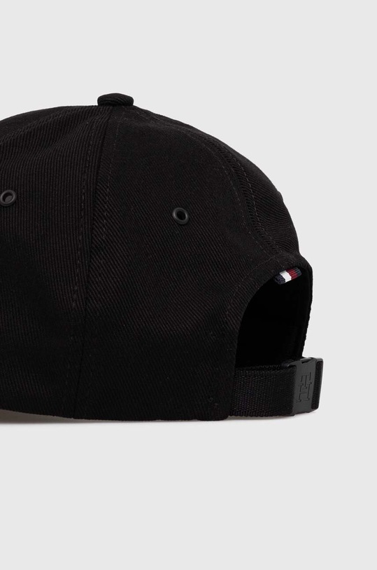 Akcesoria Tommy Hilfiger czapka z daszkiem bawełniana AM0AM12541 czarny