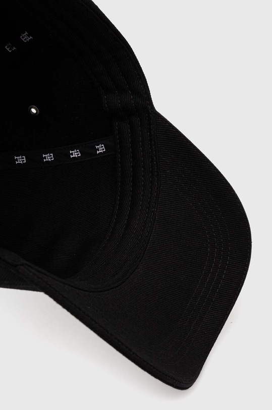 Tommy Hilfiger czapka z daszkiem bawełniana czarny AM0AM12541