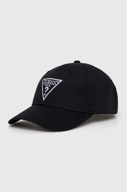 Guess șapcă de baseball din bumbac bumbac negru Z4YZ00.WFKN0