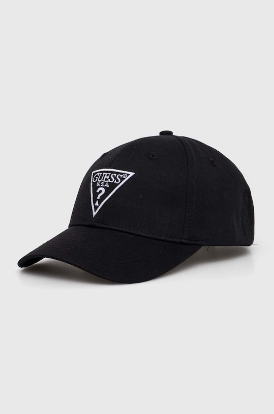 Guess șapcă de baseball din bumbac bumbac negru Z4YZ00.WFKN0