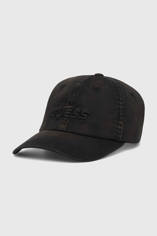 Бавовняна бейсболка Guess аплікація чорний Z4YZ03.WO07T
