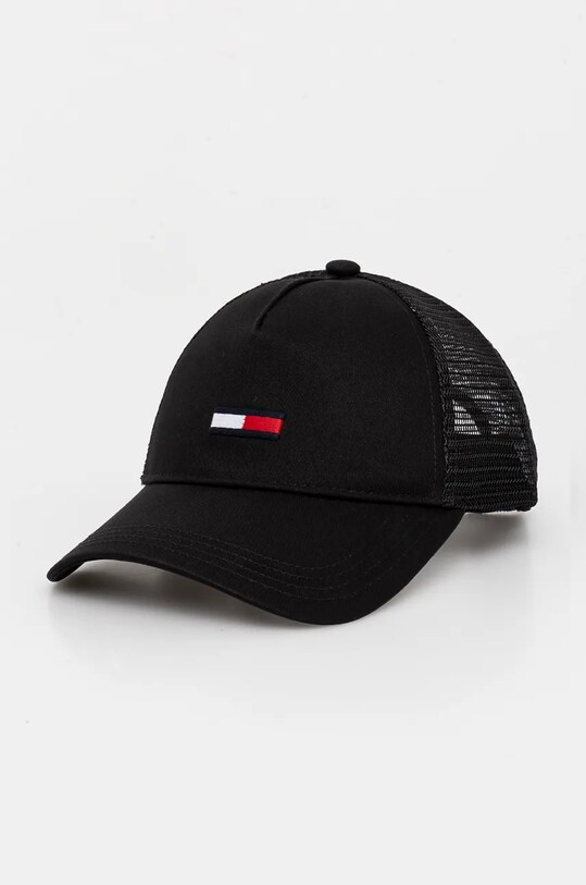 Tommy Jeans czapka z daszkiem aplikacja czarny AM0AM12425