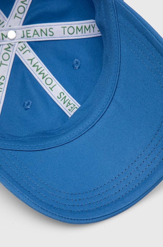 Pamučna kapa sa šiltom Tommy Jeans plava AM0AM12894