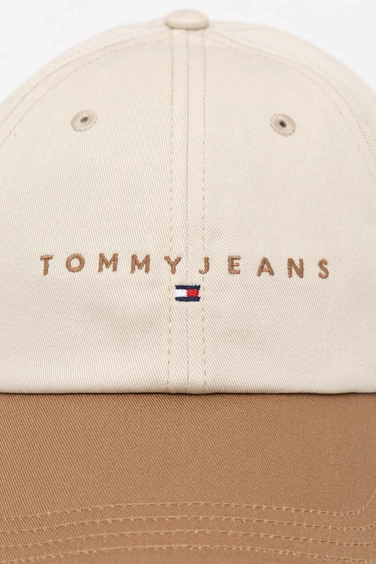 Tommy Jeans czapka z daszkiem bawełniana AM0AM12894 beżowy AW24