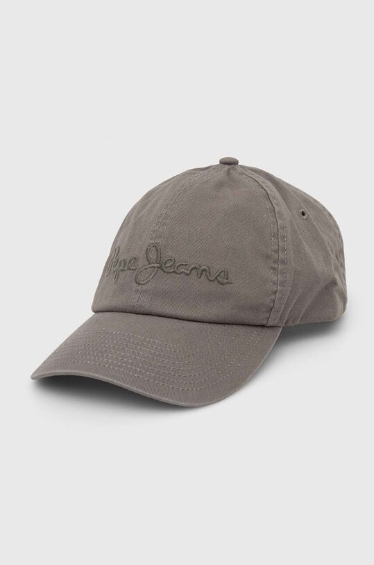 Bavlněná baseballová čepice Pepe Jeans WARREN C bavlna zelená PM040547