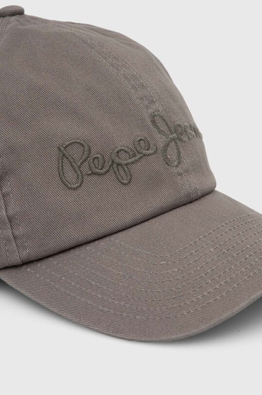 Pepe Jeans berretto da baseball in cotone WARREN C PM040547 verde AW24
