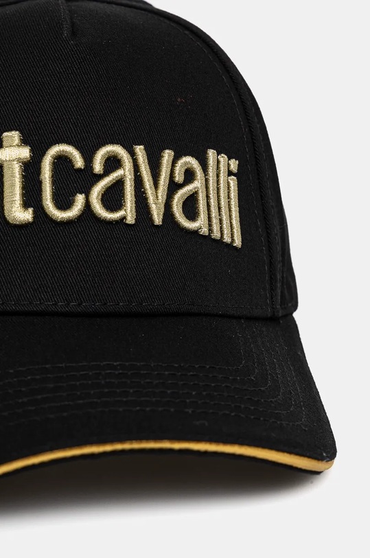 Just Cavalli șapcă de baseball din bumbac 77QAZK30.ZG192 negru AW24