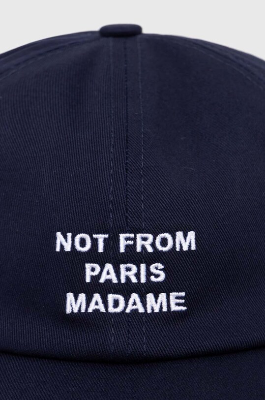 Drôle de Monsieur czapka z daszkiem bawełniana La Casquette Slogan PERM.CP151.CO138.NY granatowy AW24